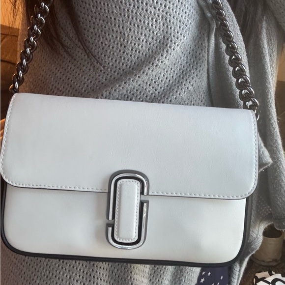 Authentic MARC JACOB Bicolor leather magnetic flap 2 straps shoulder/Crosby - Picture 10 of 16